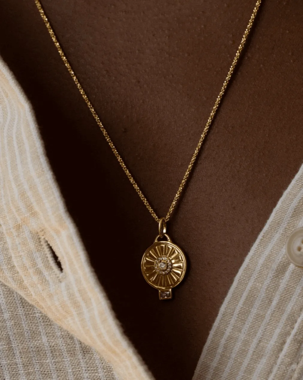 Intuition Medallion - Gold Vermeil