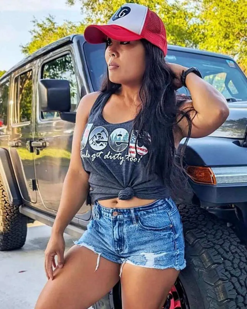 Jeep Girl Racerback Tank