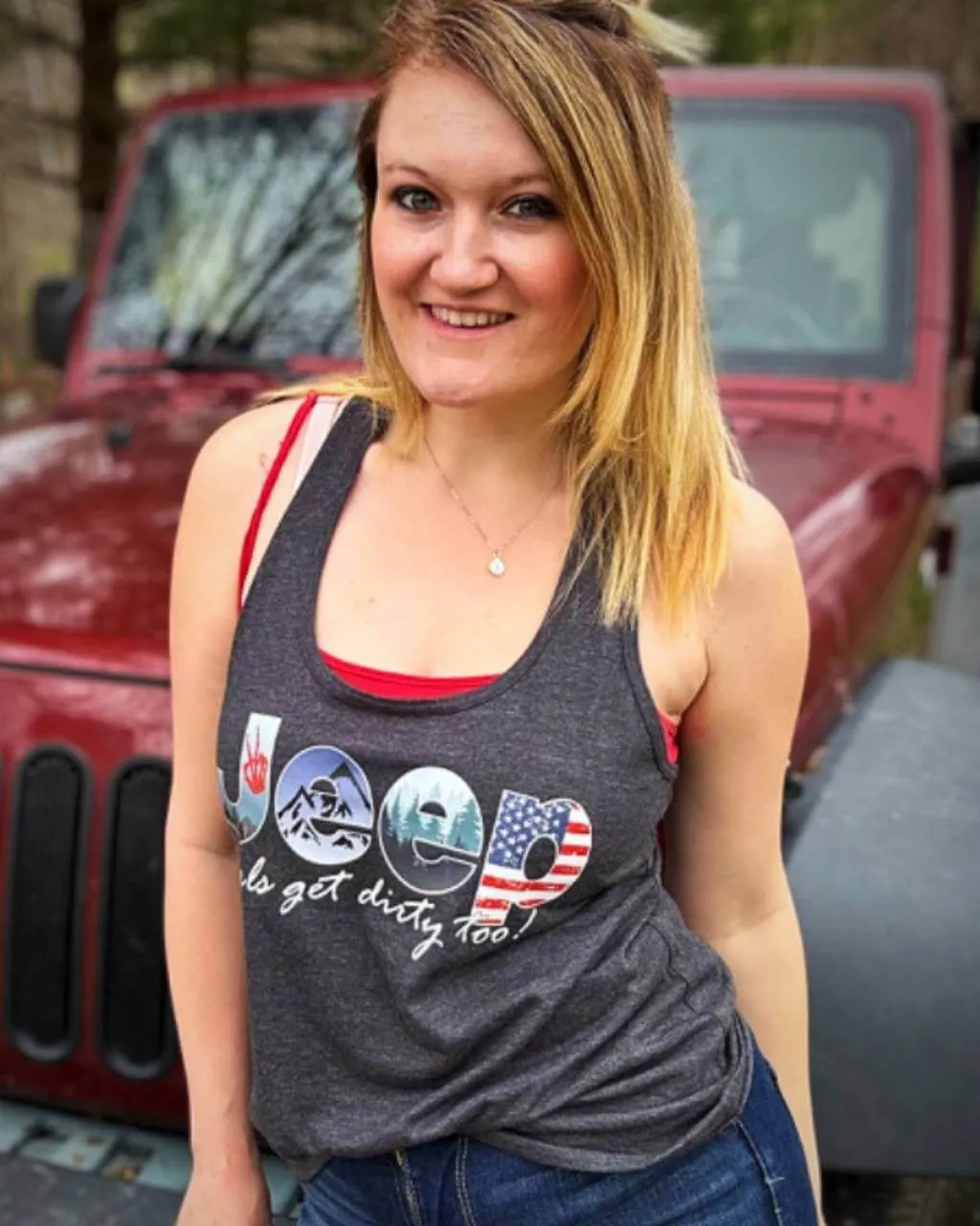 Jeep Girl Racerback Tank