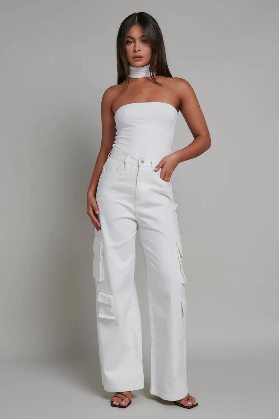 Karta Cargo Pant - White