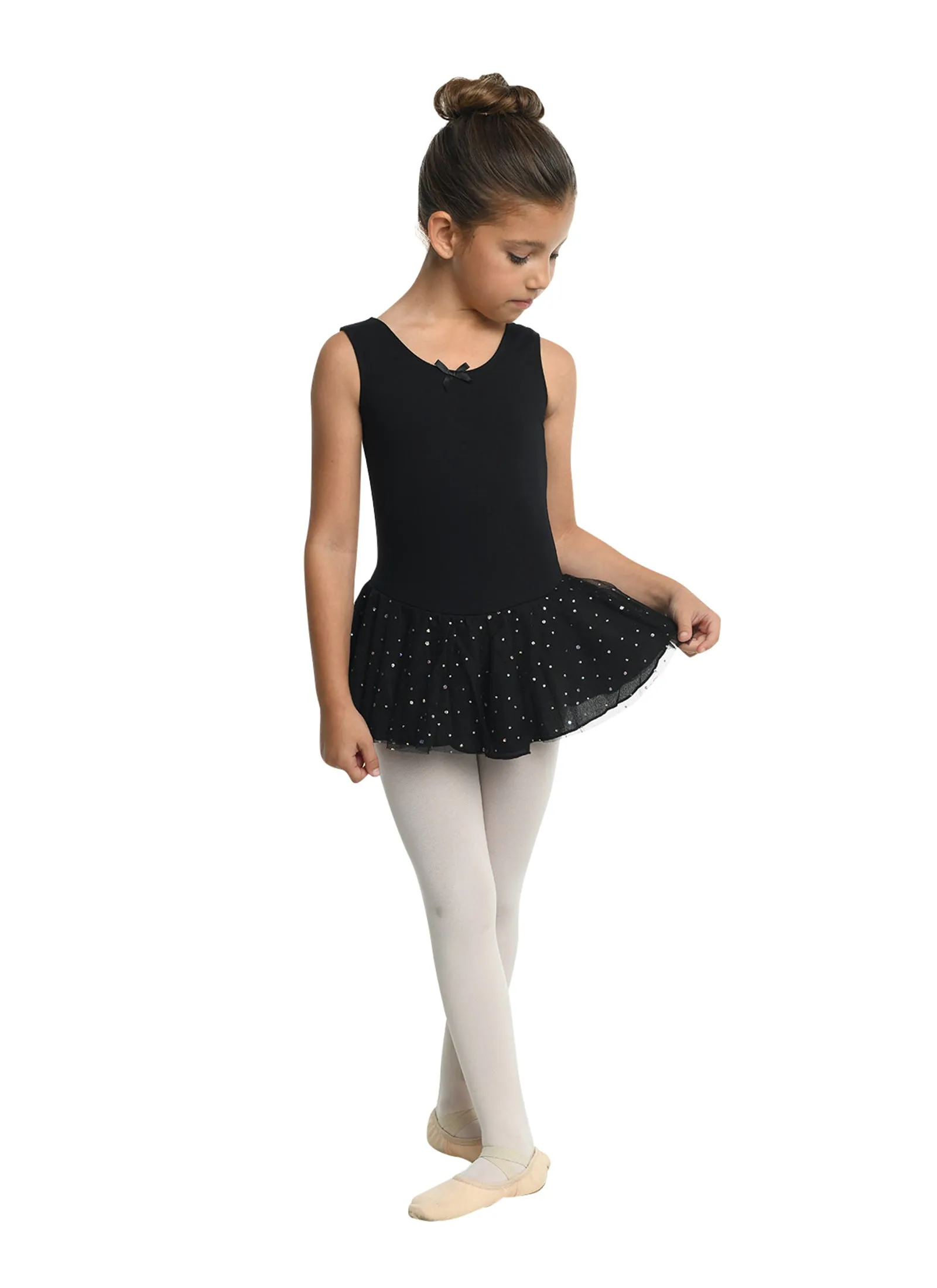 Kids Aurelie Glitter Skirt Tank Dress