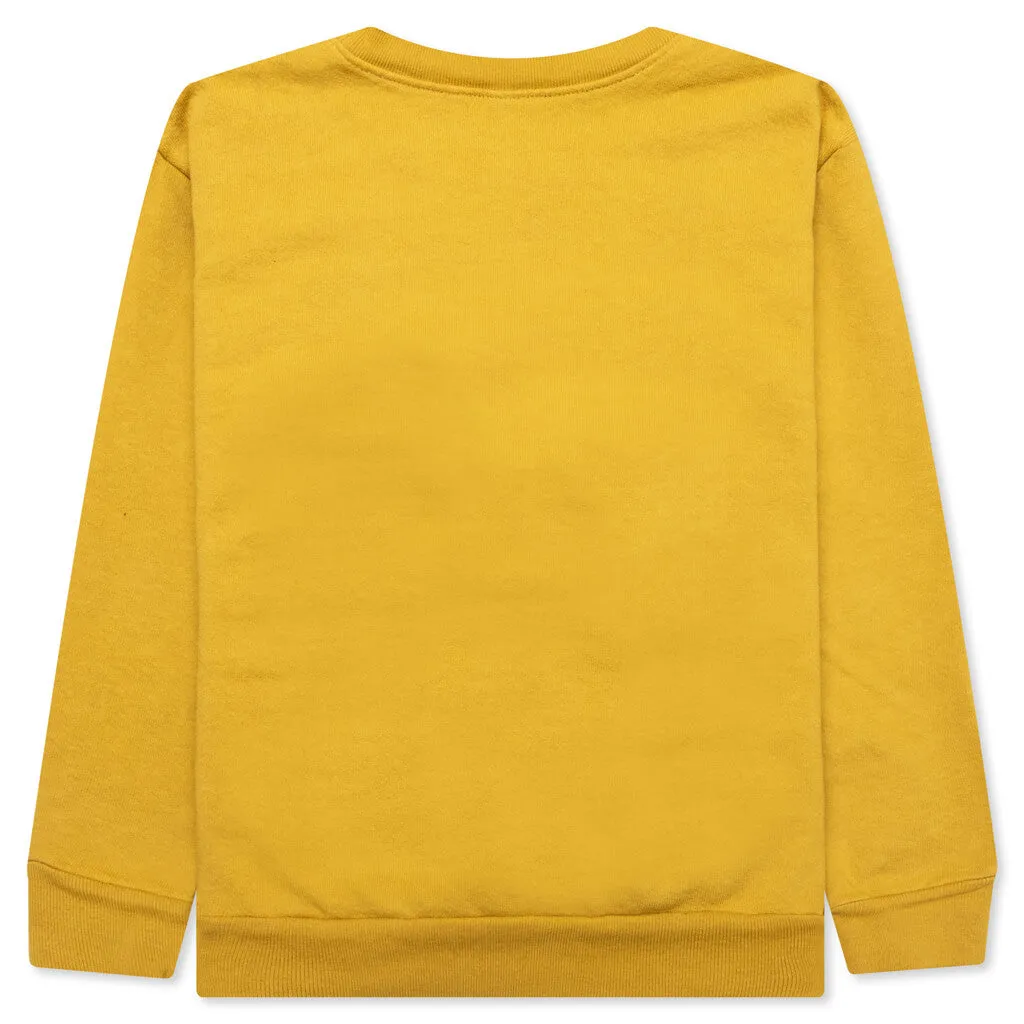 Kids Bubble Play Crewneck - Dijon