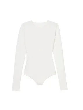 Knit Bodysuit in Off White