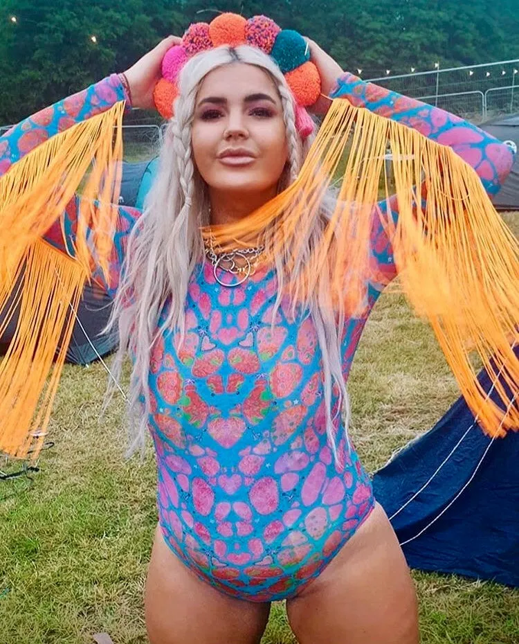 Körpermitose Fringed Bodysuit