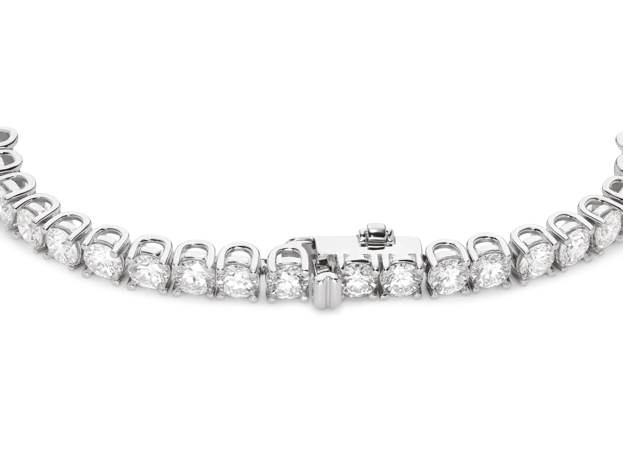 Lab-Grown Diamond Large Tennis Bracelet - G/H color, 6.5 length | White