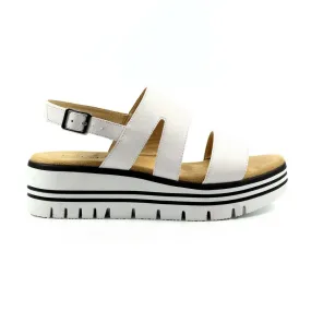 Ladies Lunar Sandal White Chunky Comfort Jocelyn