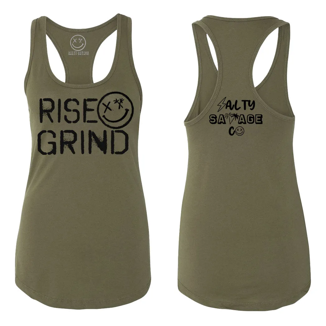 Ladies "Rise and Grind" Racerback Tank