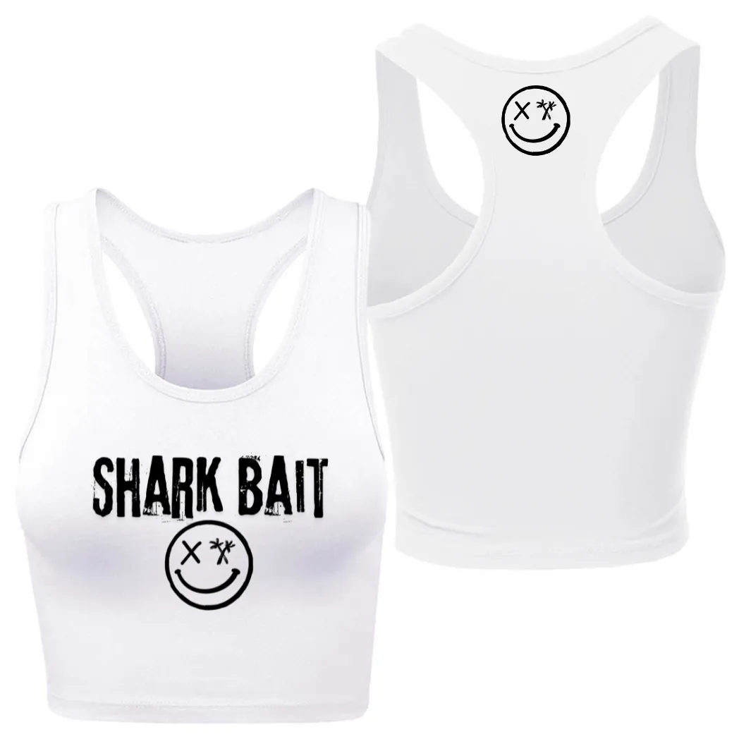 Ladies "SHARK BAIT" Racerback Crop Tank