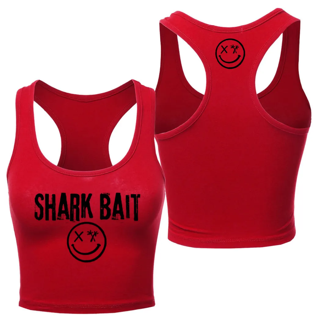 Ladies "SHARK BAIT" Racerback Crop Tank