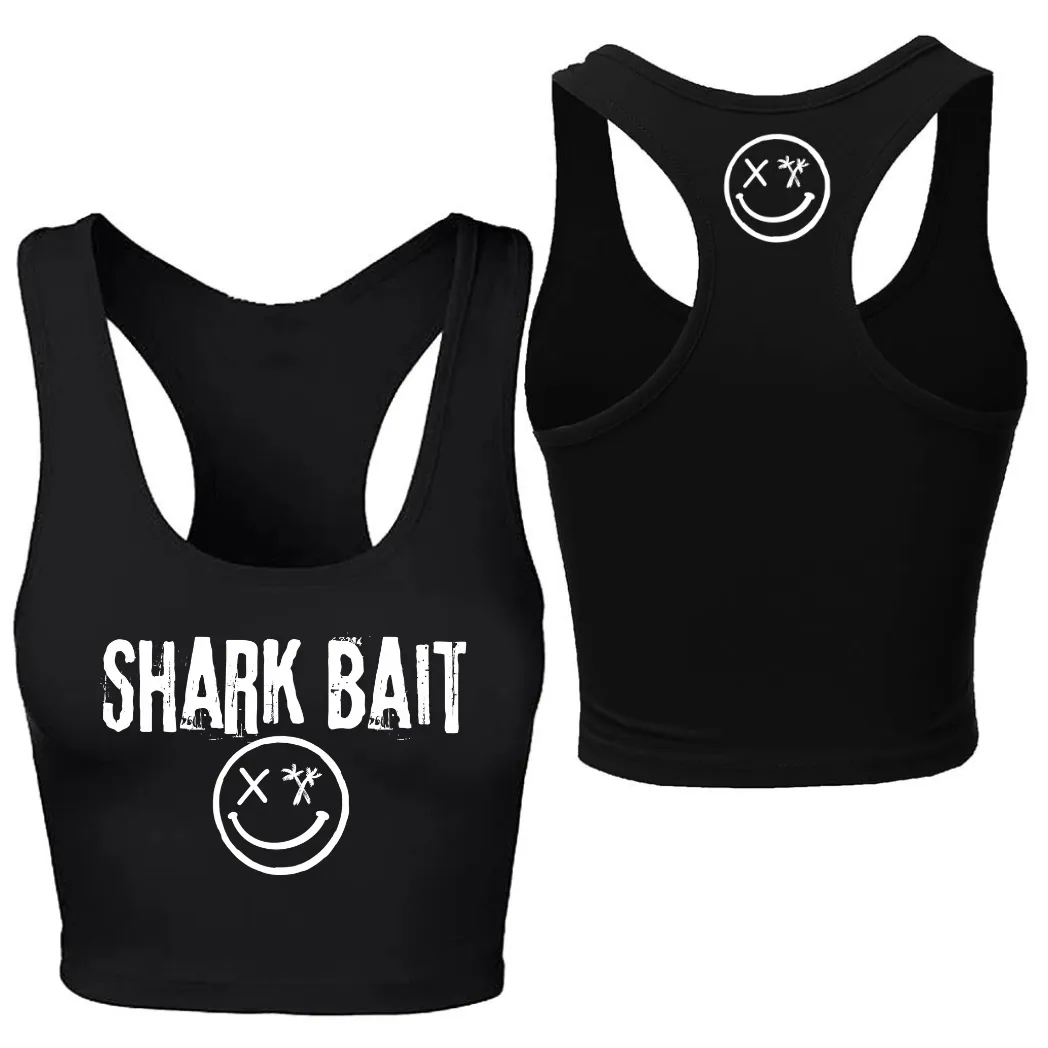 Ladies "SHARK BAIT" Racerback Crop Tank