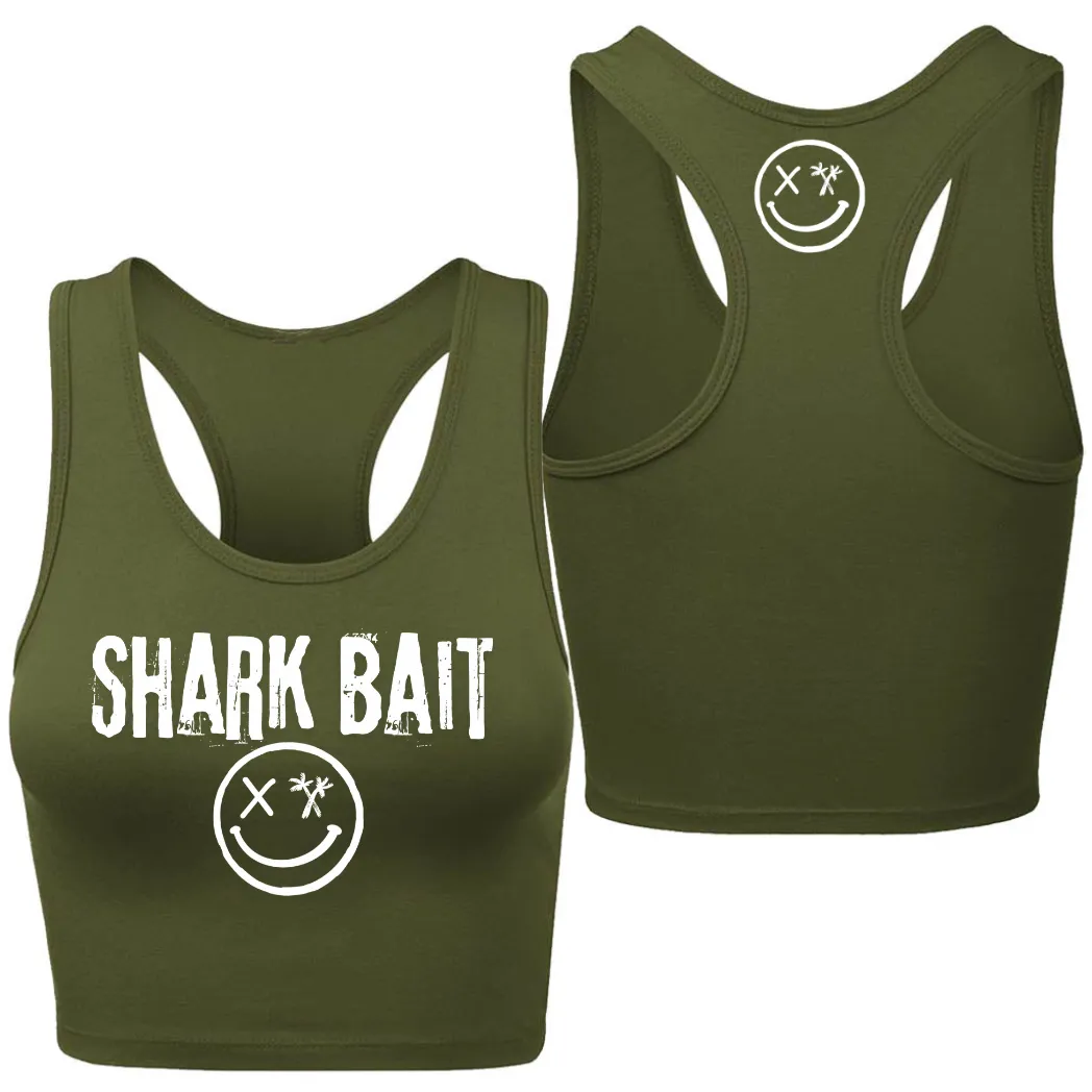 Ladies "SHARK BAIT" Racerback Crop Tank