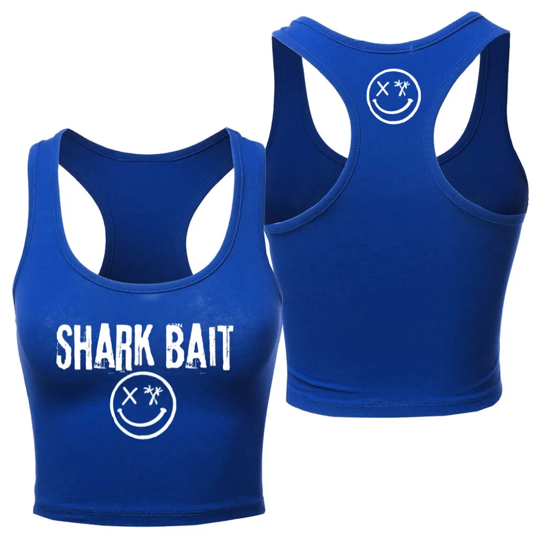 Ladies "SHARK BAIT" Racerback Crop Tank