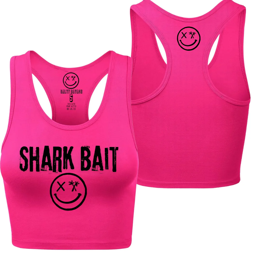 Ladies "SHARK BAIT" Racerback Crop Tank