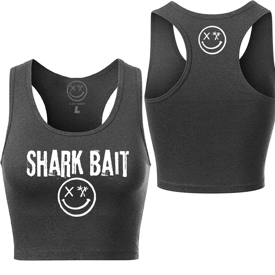 Ladies "SHARK BAIT" Racerback Crop Tank