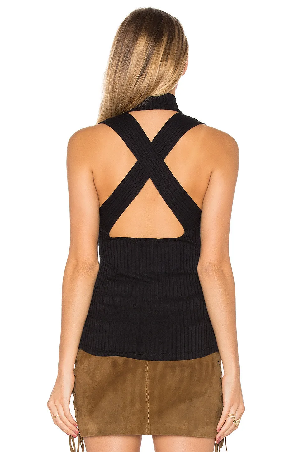 LNA Cross Back Element Tank Black