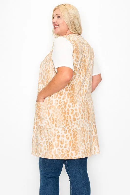 Lt Leopard Print Vest