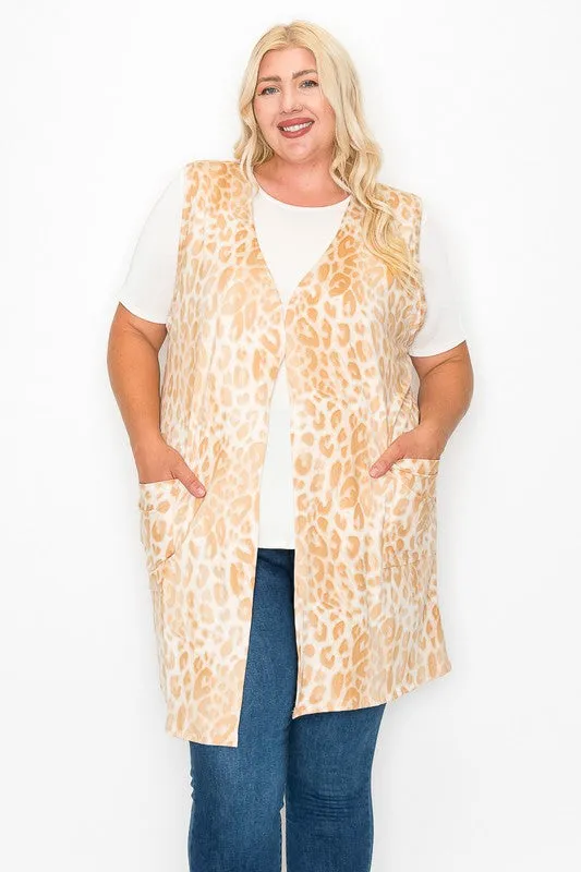 Lt Leopard Print Vest