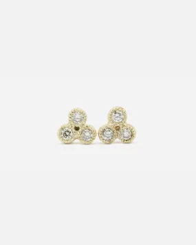 Melee 24A / White Diamond Earrings