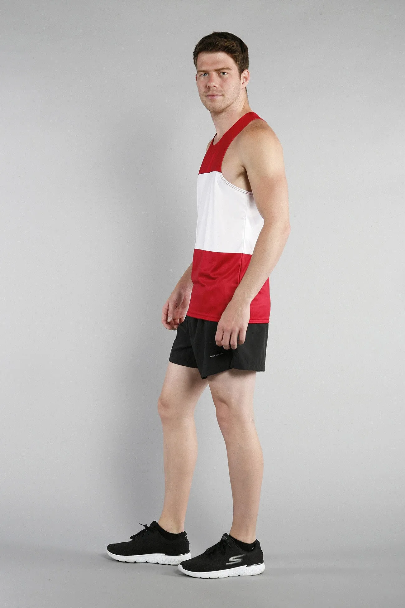 Men's Printed Singlet- Austria