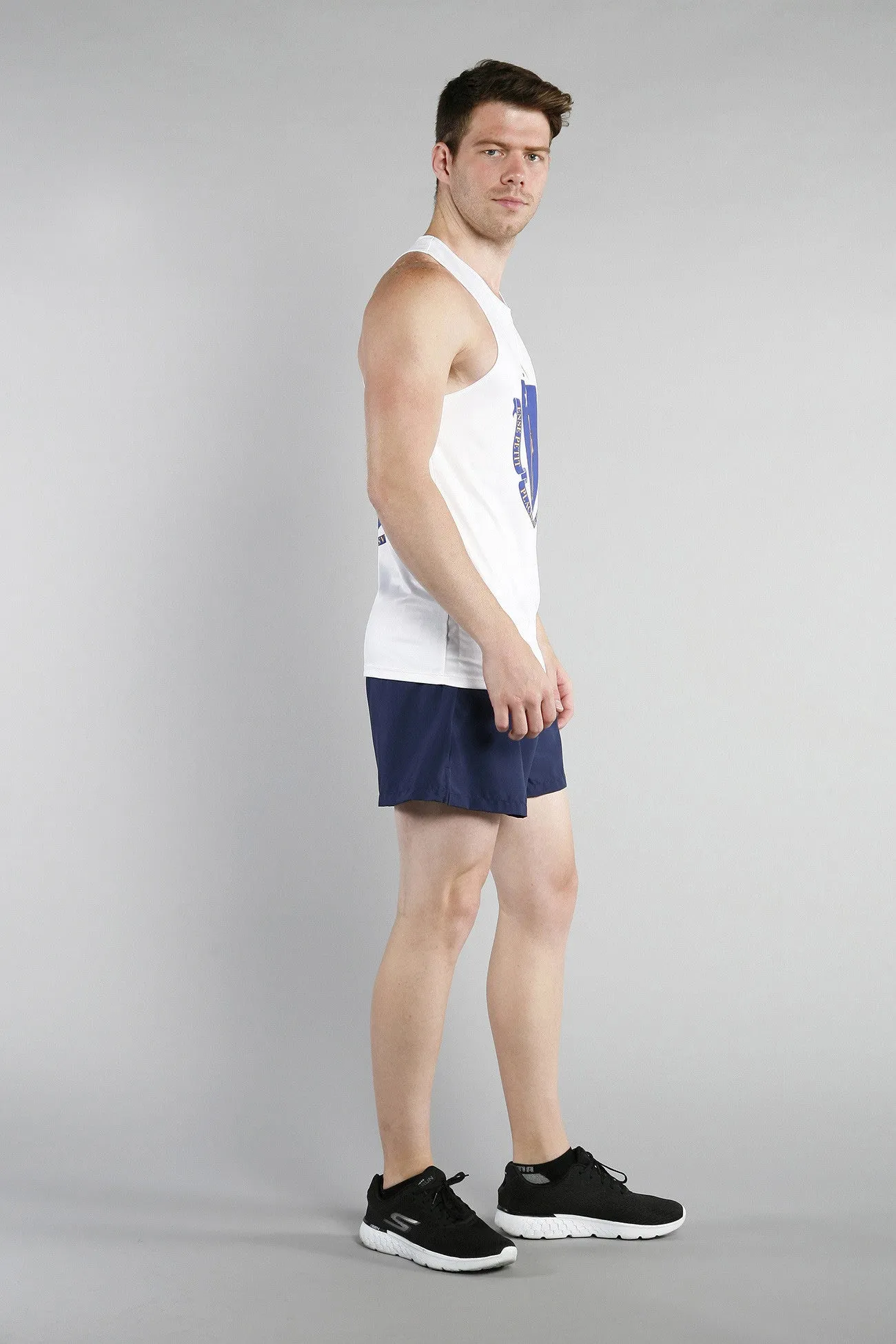 Men's Printed Singlet- Massachusetts