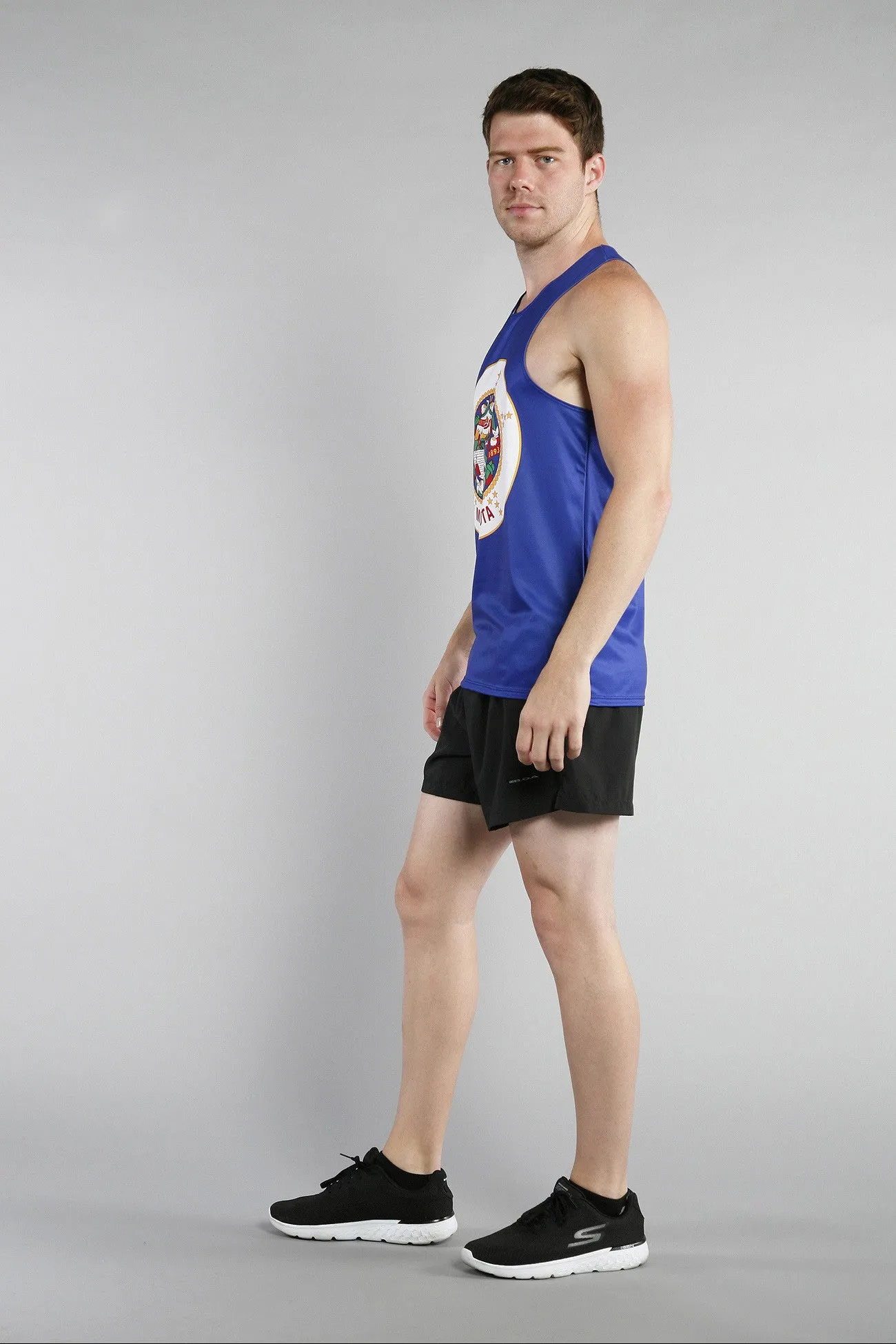 Men's Printed Singlet- Minnesota