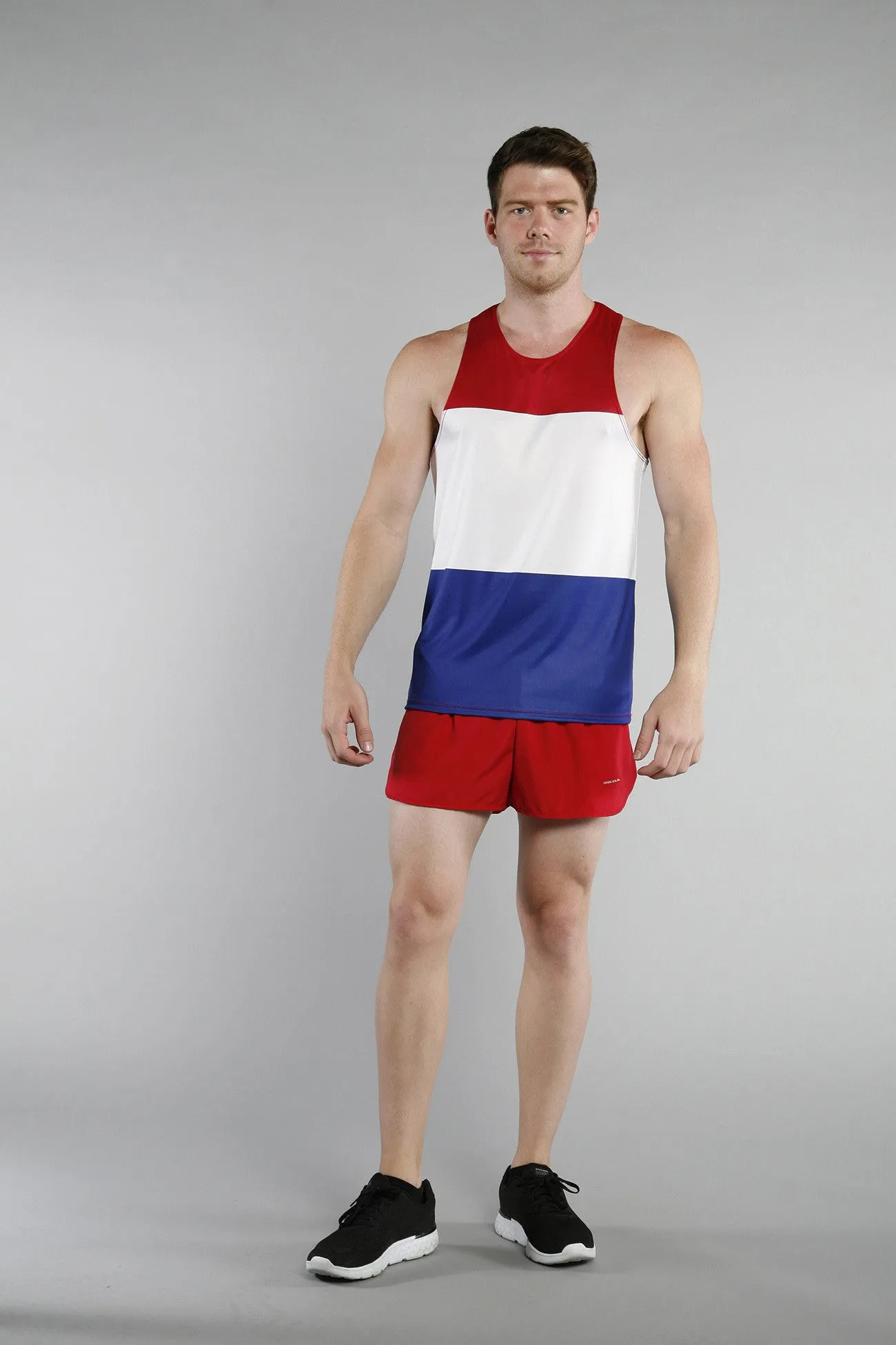 Men's Printed Singlet- Netherlands