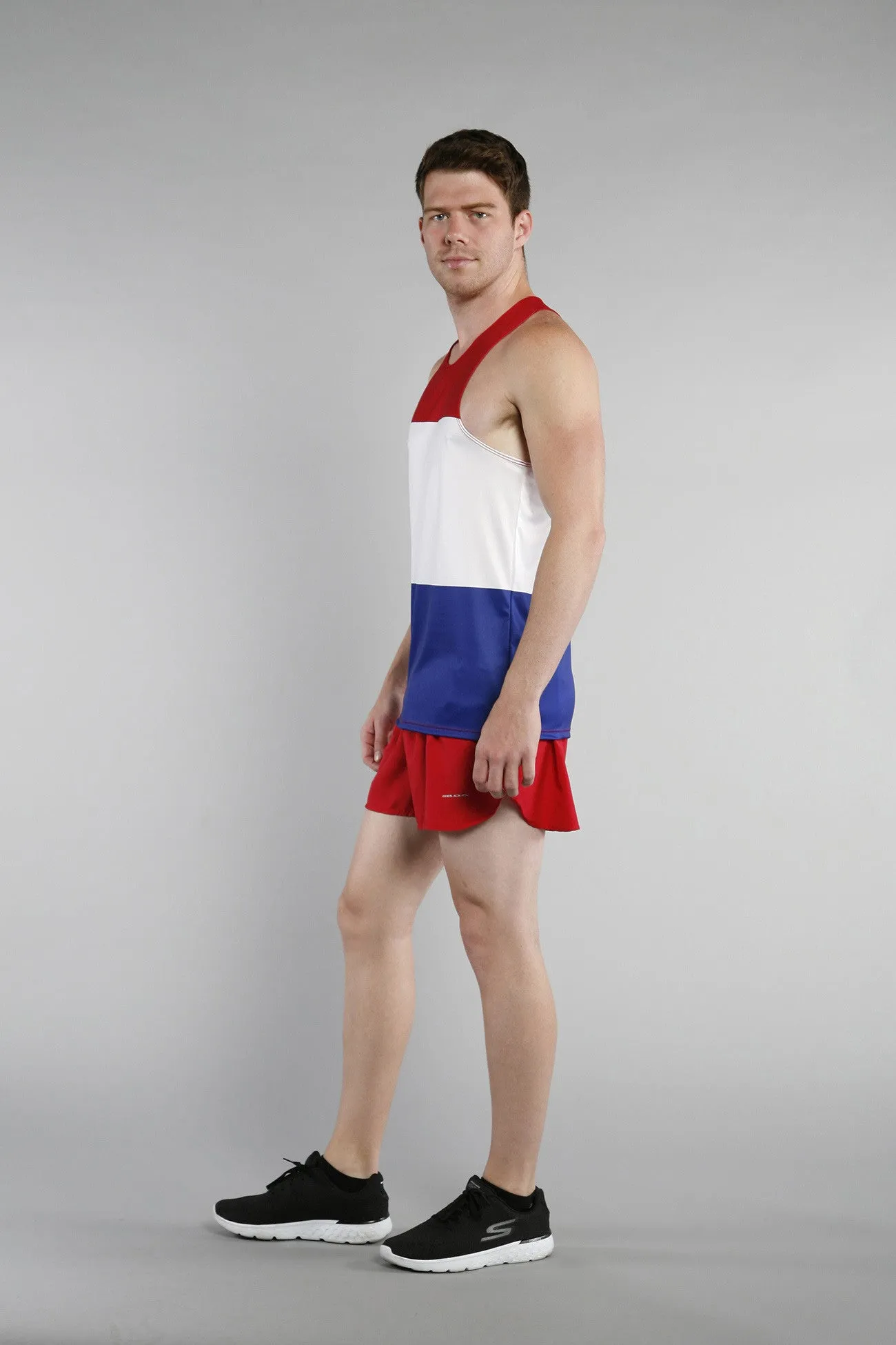 Men's Printed Singlet- Netherlands