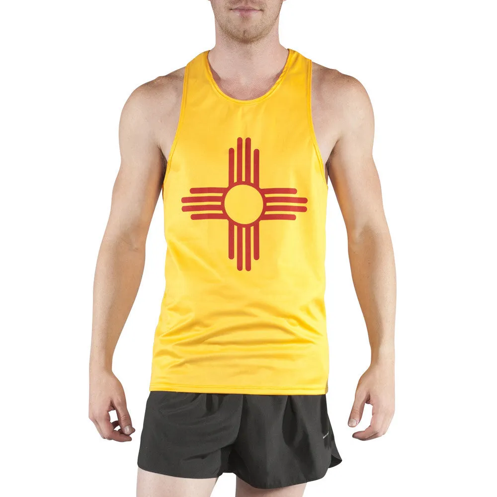 Men's Printed Singlet- New Mexico