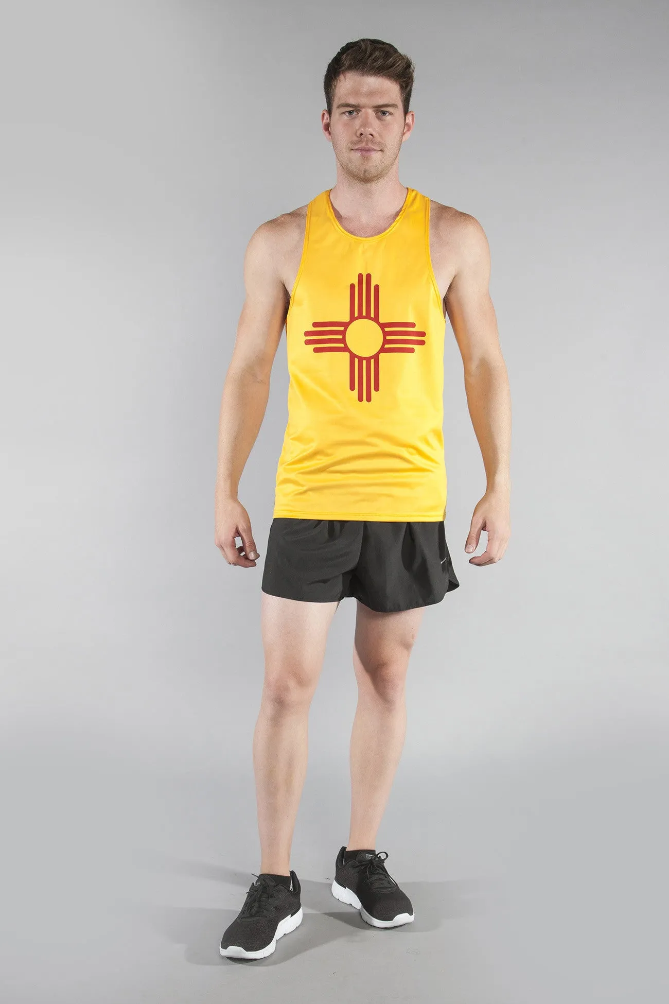 Men's Printed Singlet- New Mexico