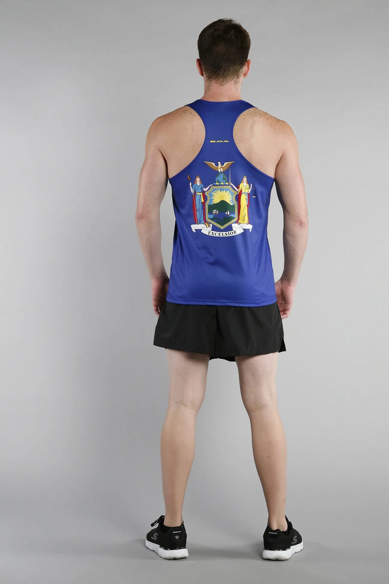 Men's Printed Singlet- New York