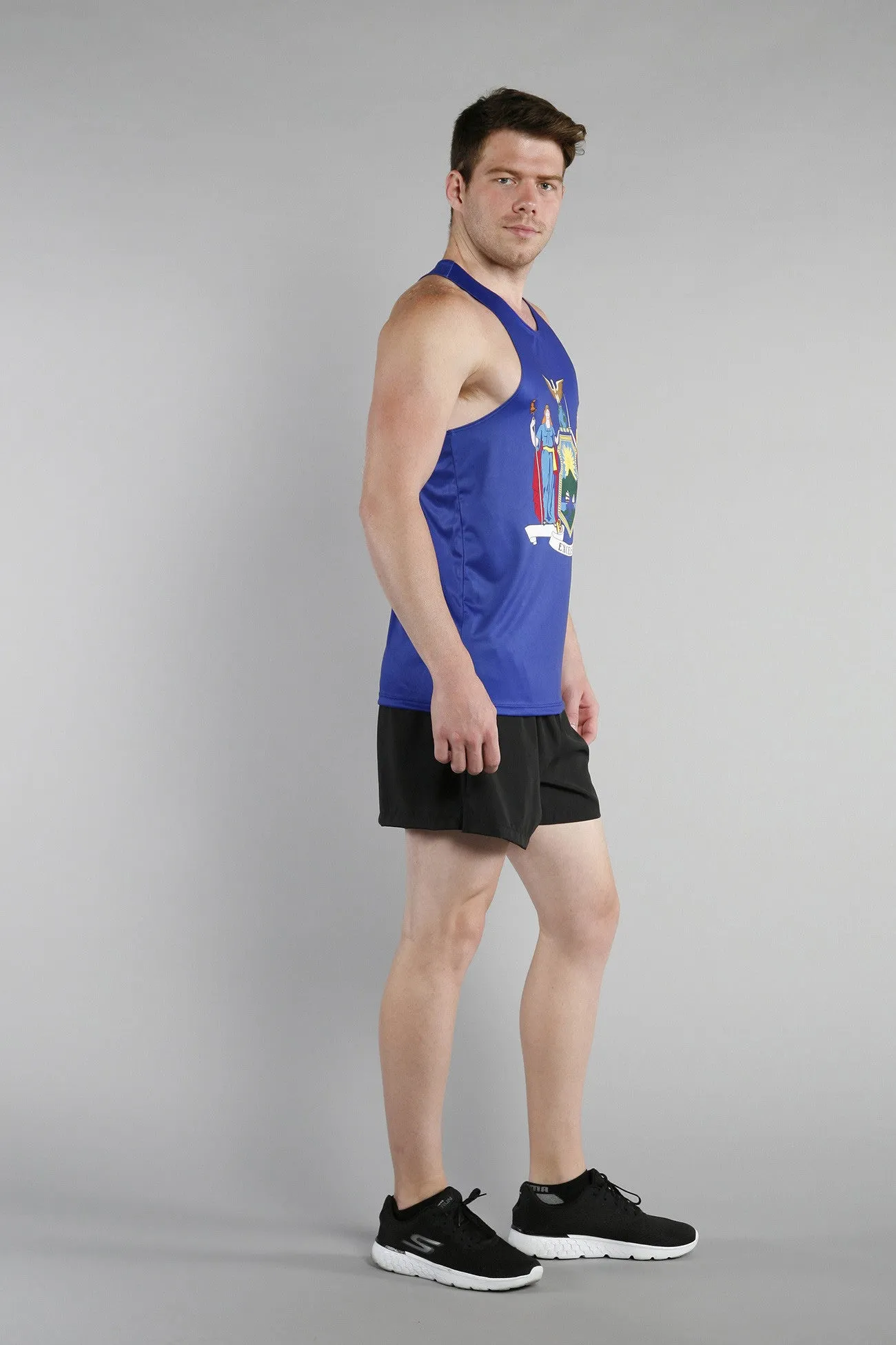 Men's Printed Singlet- New York