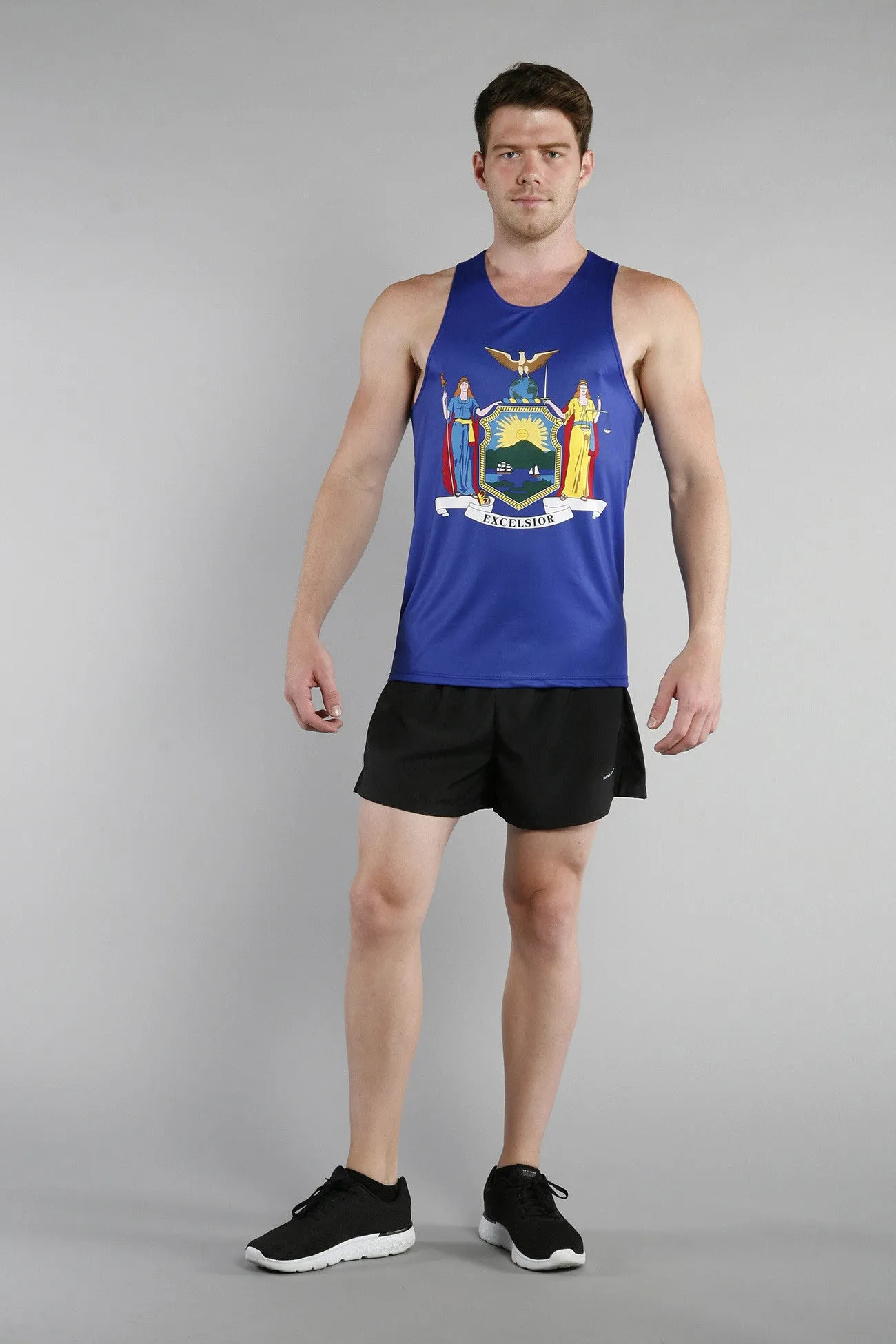 Men's Printed Singlet- New York