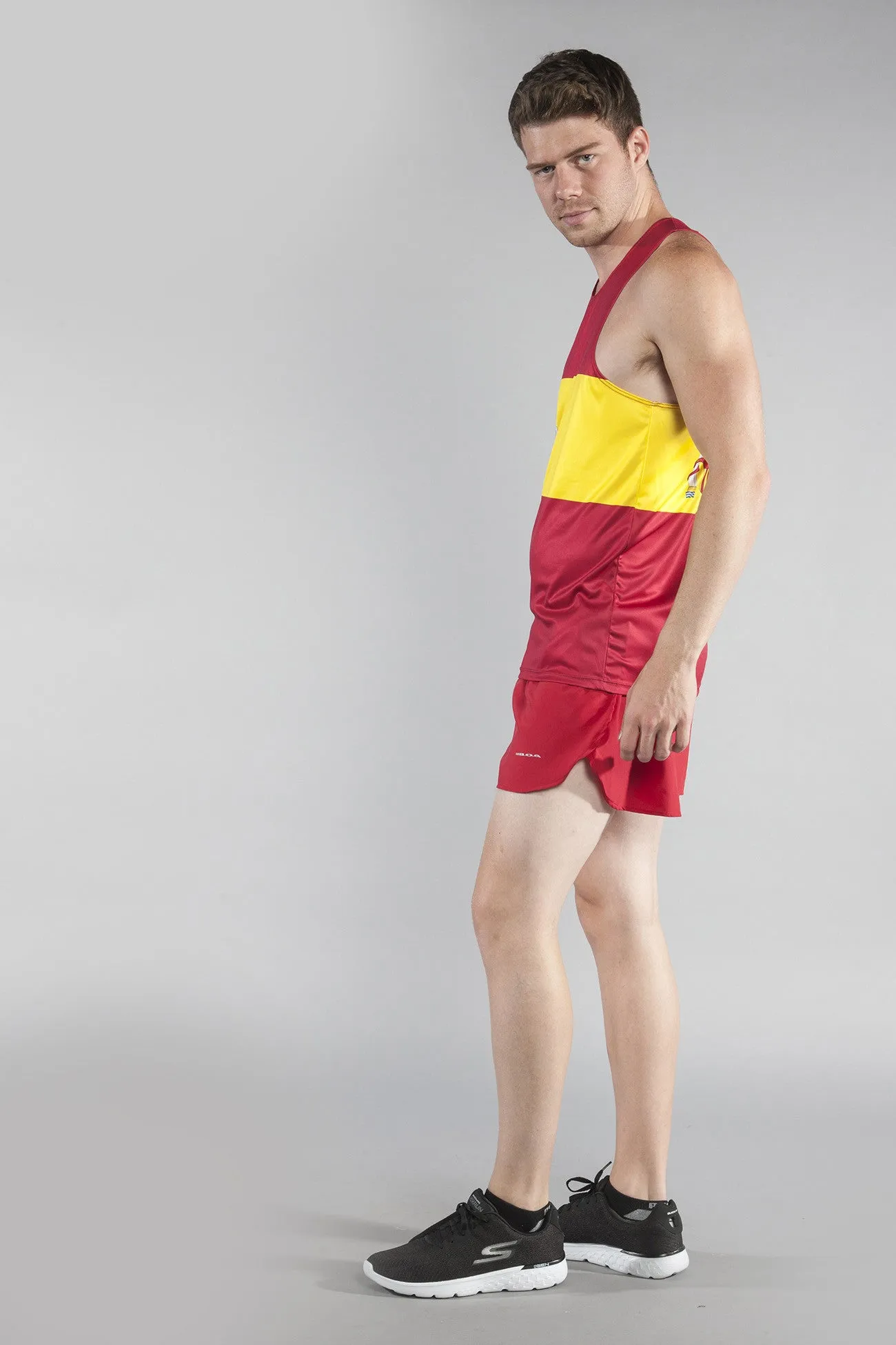 Men's Printed Singlet- Spain