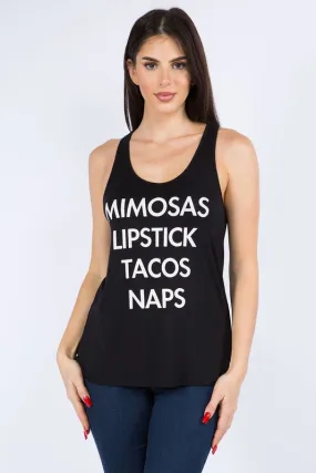 Mimosas Lipstick Tacos  Naps  Raw Moda