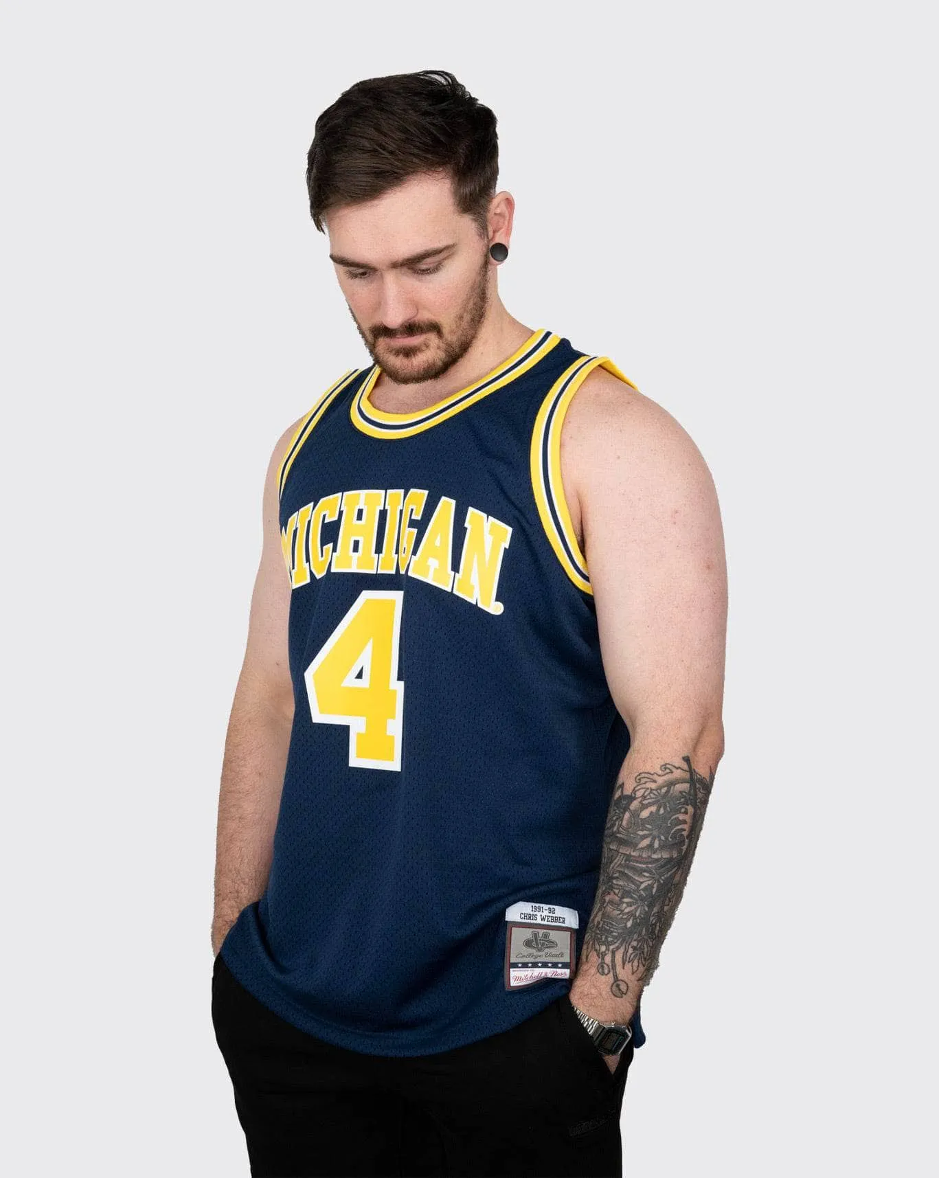 mitchell and ness michigan webber 91-92 jersey