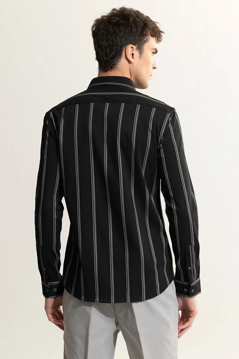 Multiverse Stripe Black Shirt