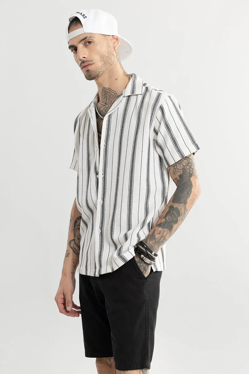 Neutral Stripe White Shirt