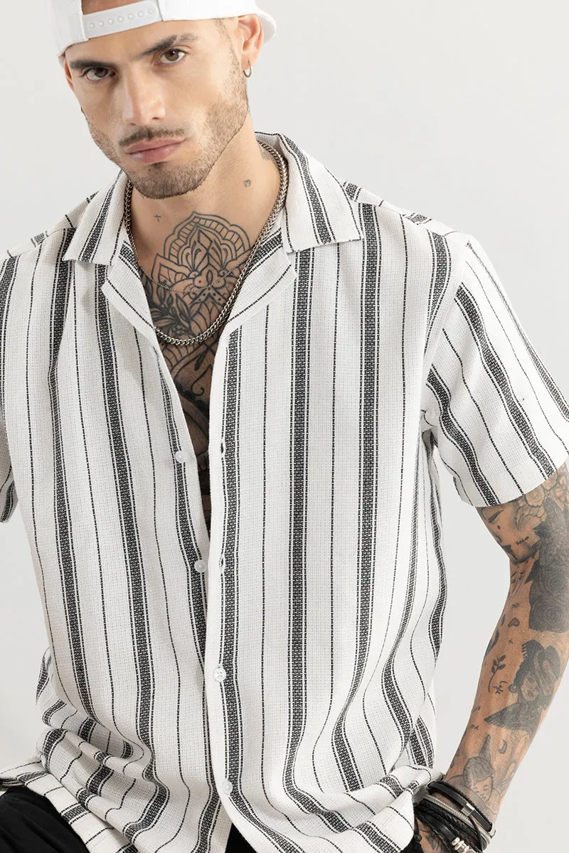 Neutral Stripe White Shirt