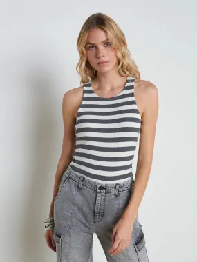 NIA RACERBACK STRIPED TANK - L'AGENCE