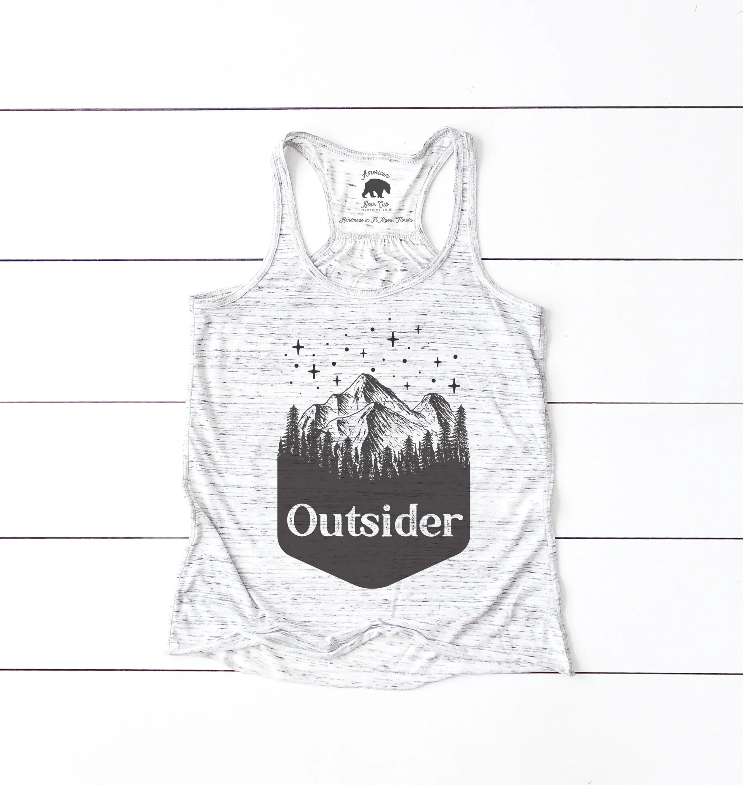 Outsider flowy racerback tank tops