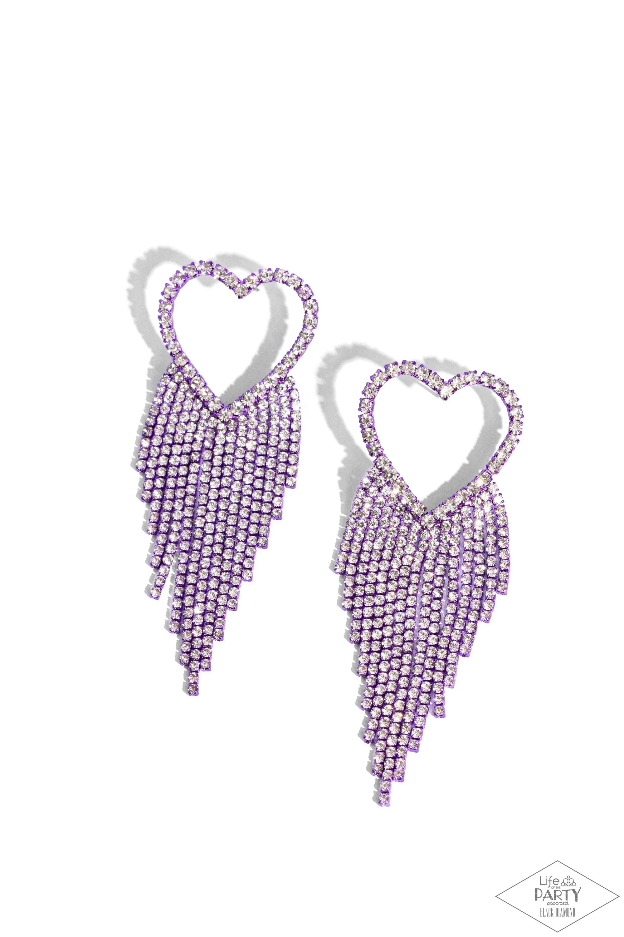 Paparazzi Sumptuous Sweethearts Purple Post Earrings