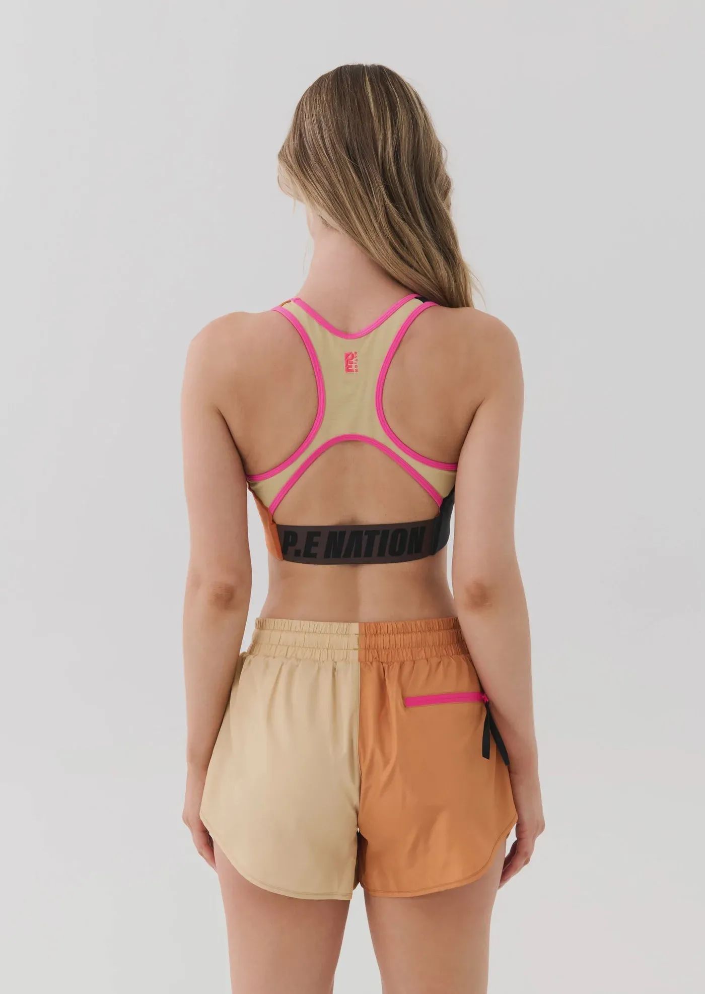 PE Nation - Runyon Sports Bra - Golden Oak