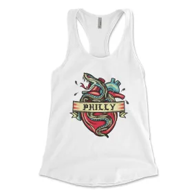 Philly Snake Tattoo Women's Tank Top