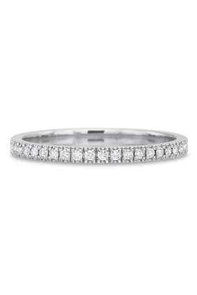 Platinum .25ctw Diamond Eternity Band