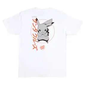 Pokémon & Santa Cruz Pikachu Men's T-Shirt - White