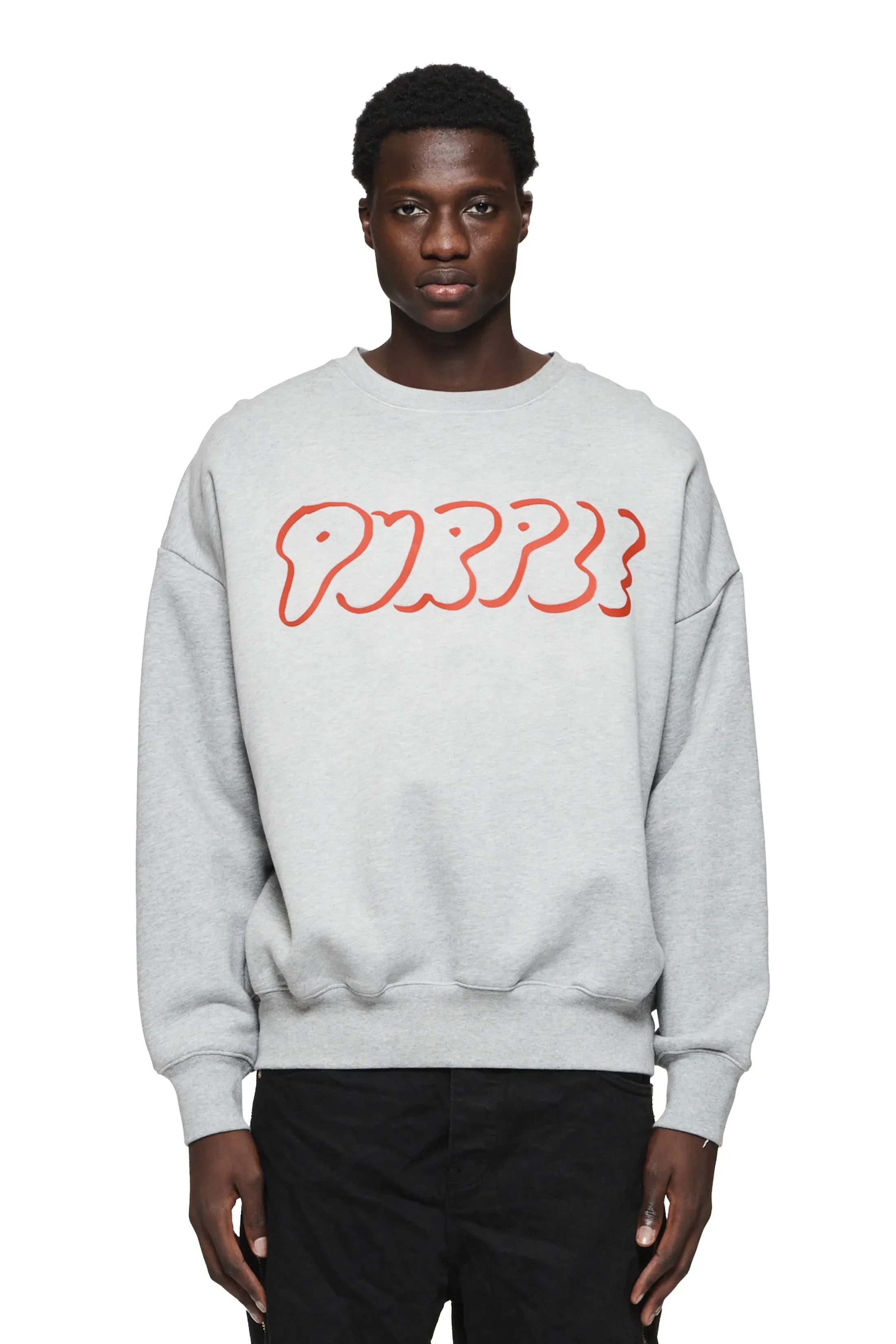 PURPLE BRAND P402 Outline Crewneck