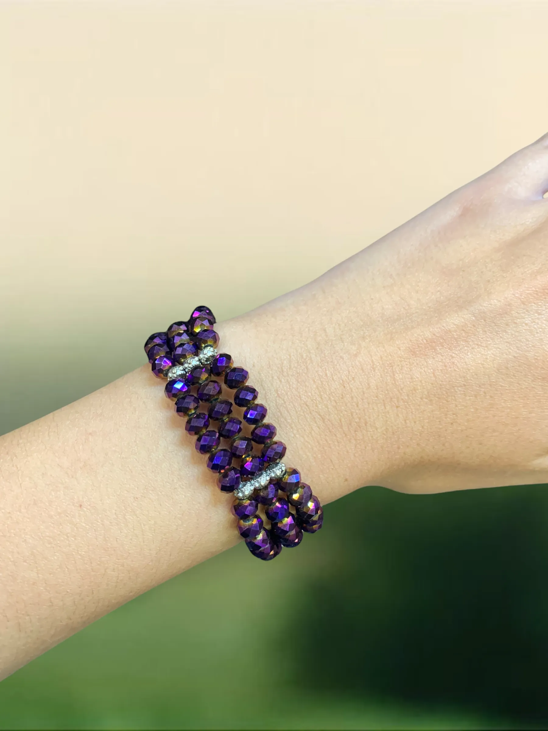 Purple Multi-strand Bracelet