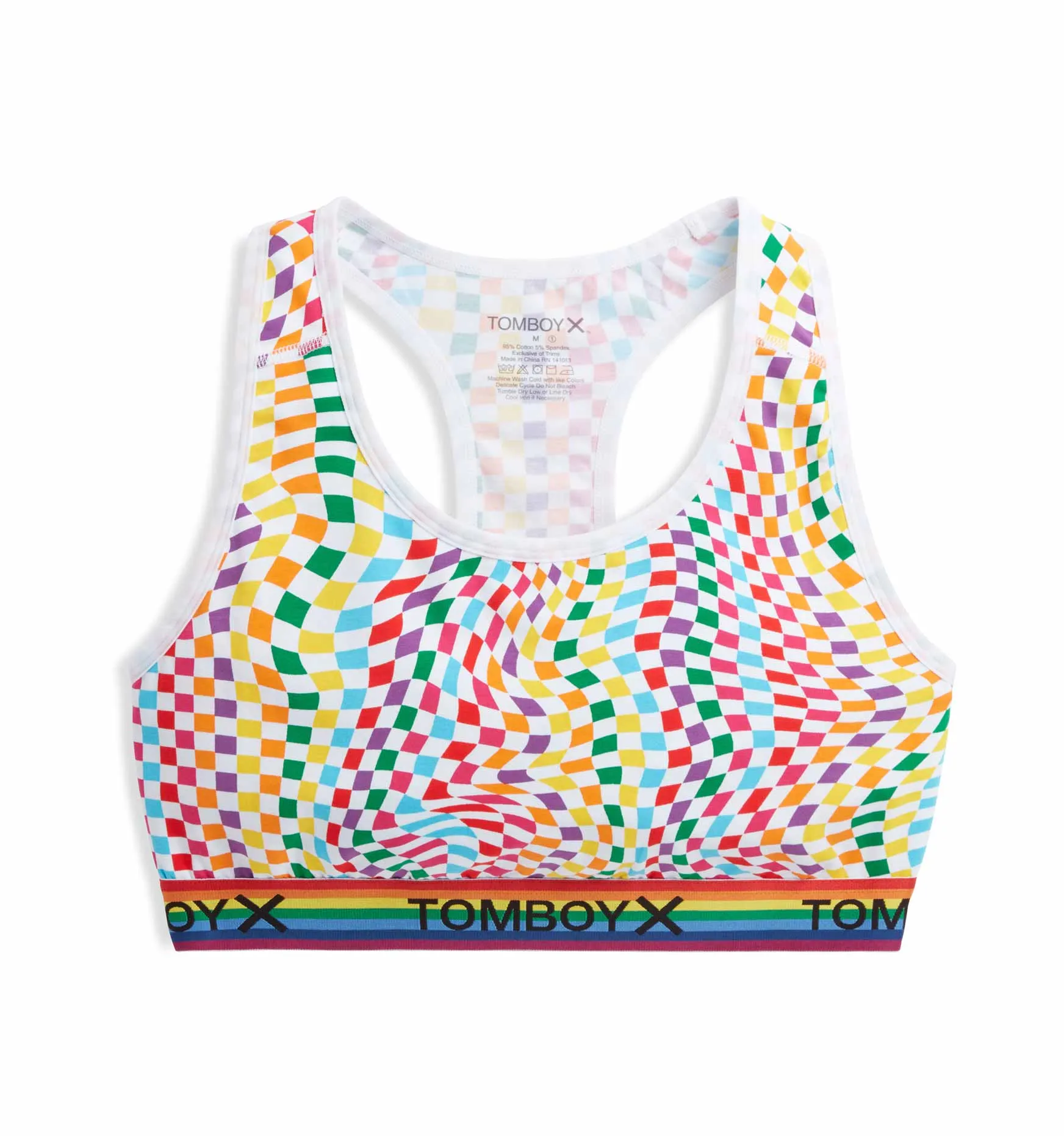 Racerback Soft Bra LC - Twist the Rainbow