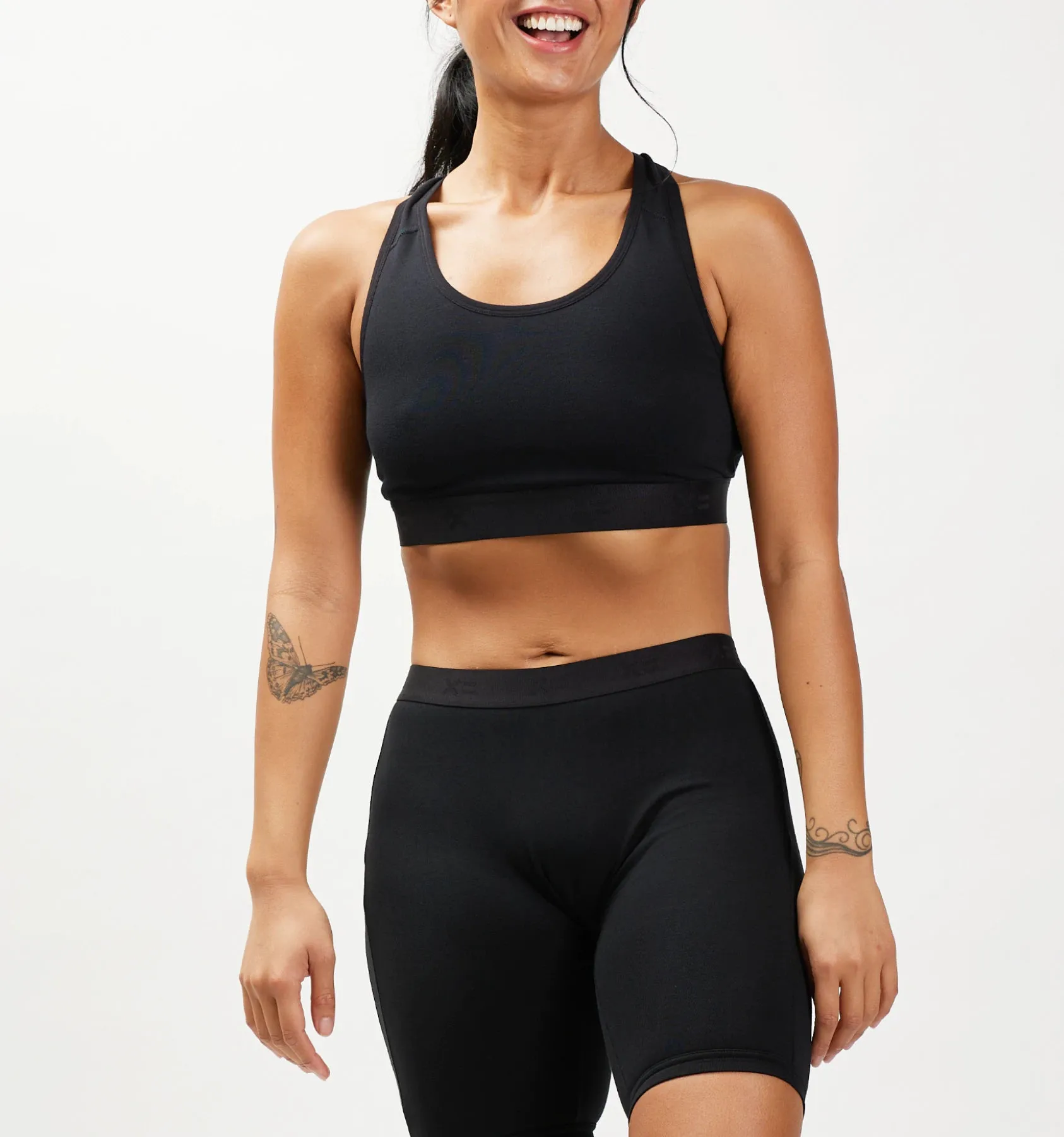 Racerback Soft Bra - X= Black