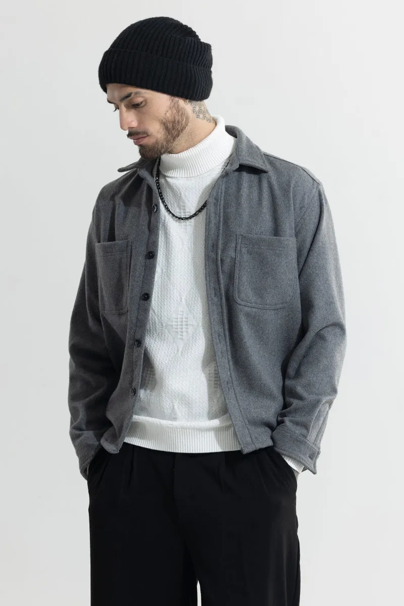 Rhomboid White Turtle Neck Sweater